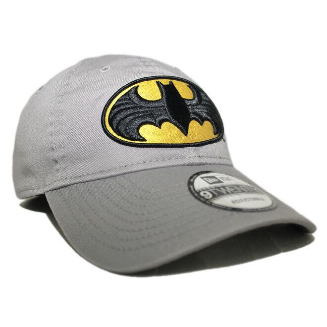 Batman バットマン ロゴ キャップ グレー ニューエラ DC コミックス バットマン コラボ ストラップバック