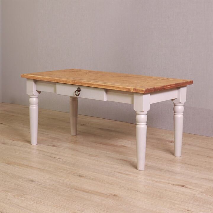 ローテーブル ラベンダーWHホワイト90×45×42cm