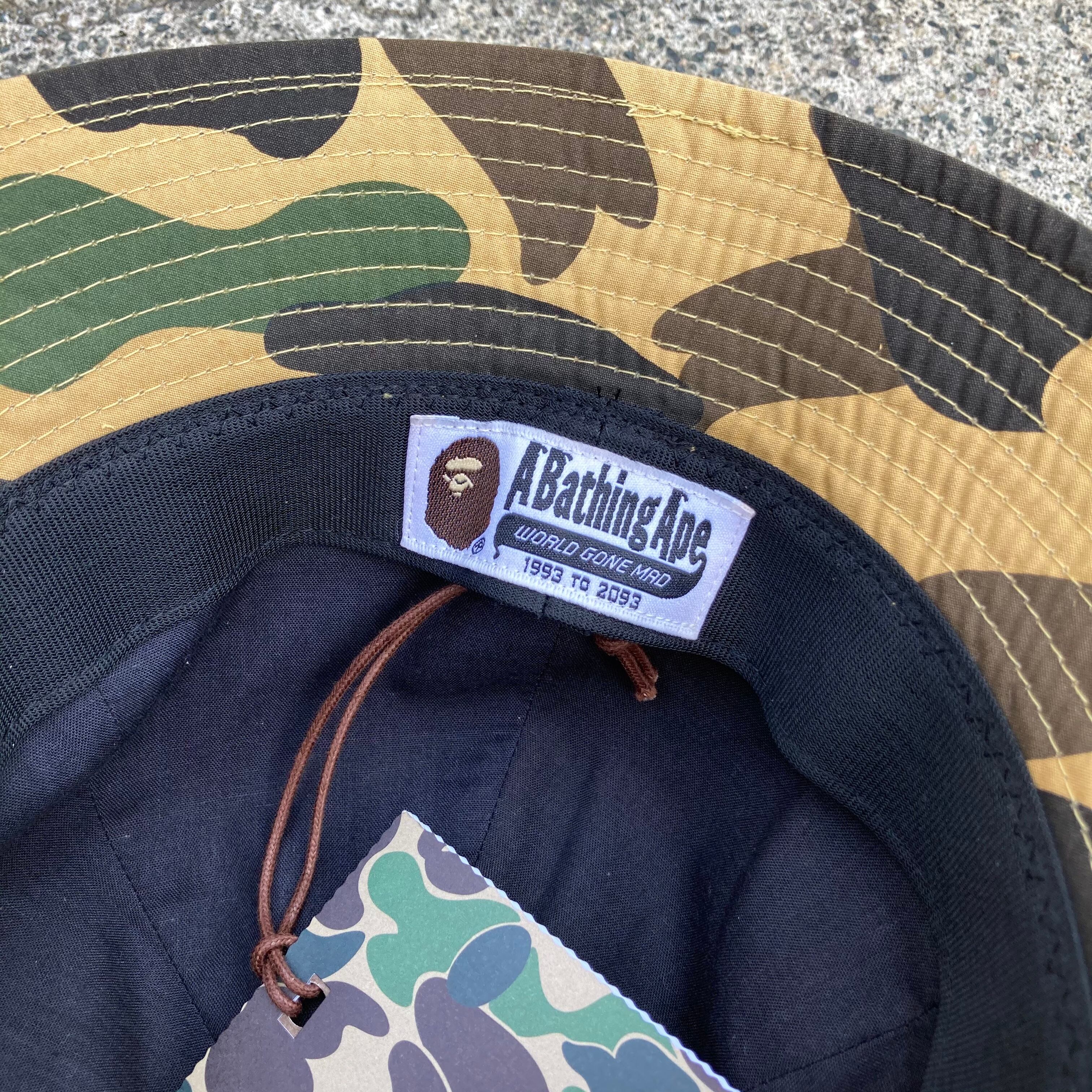 A BATHING APE アベイシングエイプ BAPE 1stカモ バケットハット M