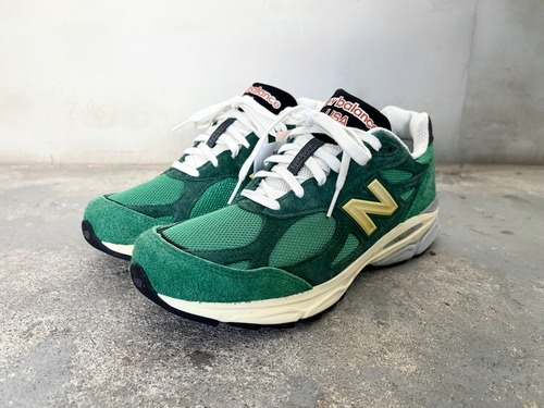 2023 NEW BALANCE M990V3 GREEN/YELLO MADE IN USA