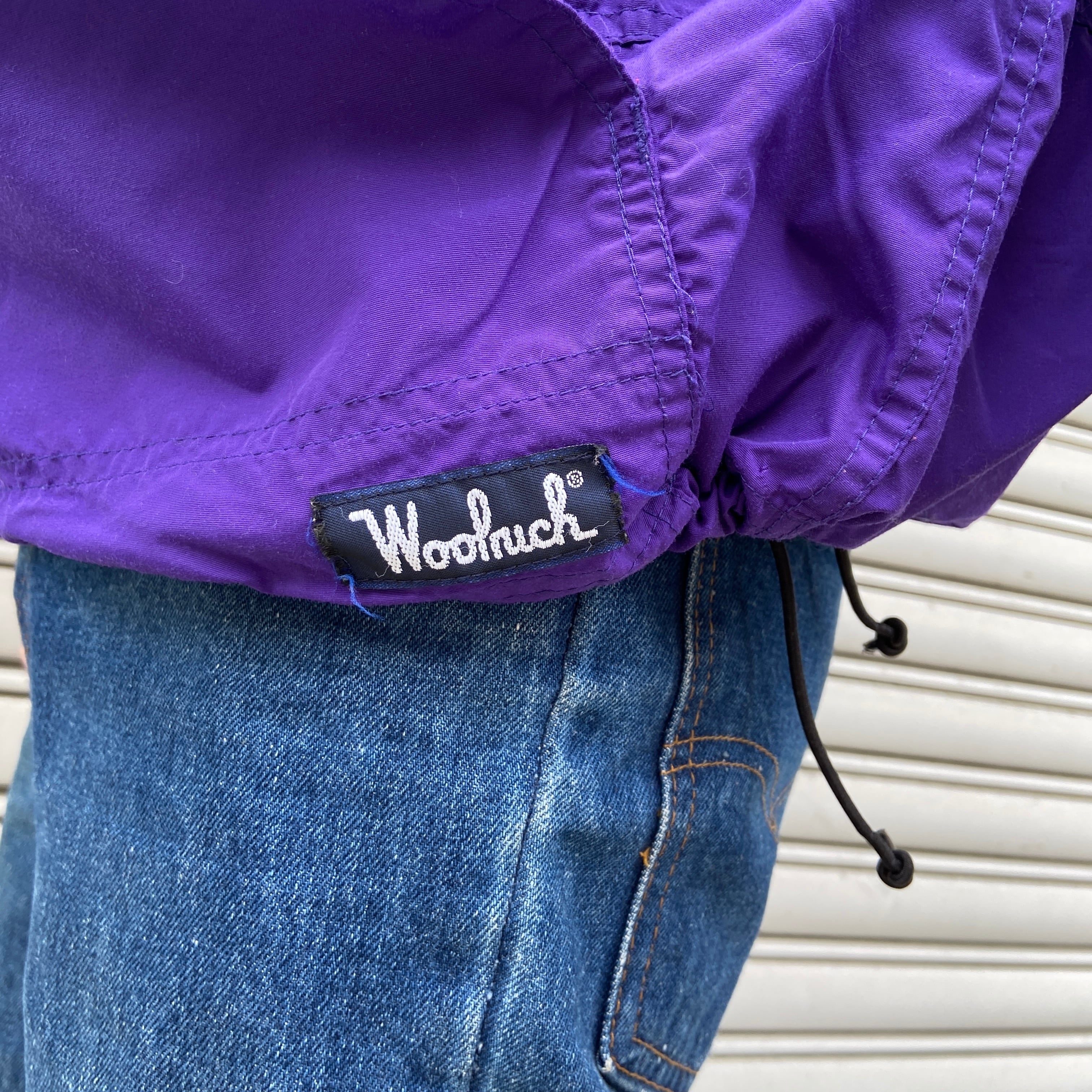 80s Woolrich ウールリッチ アノラックパーカー パープル M相当 | 古着