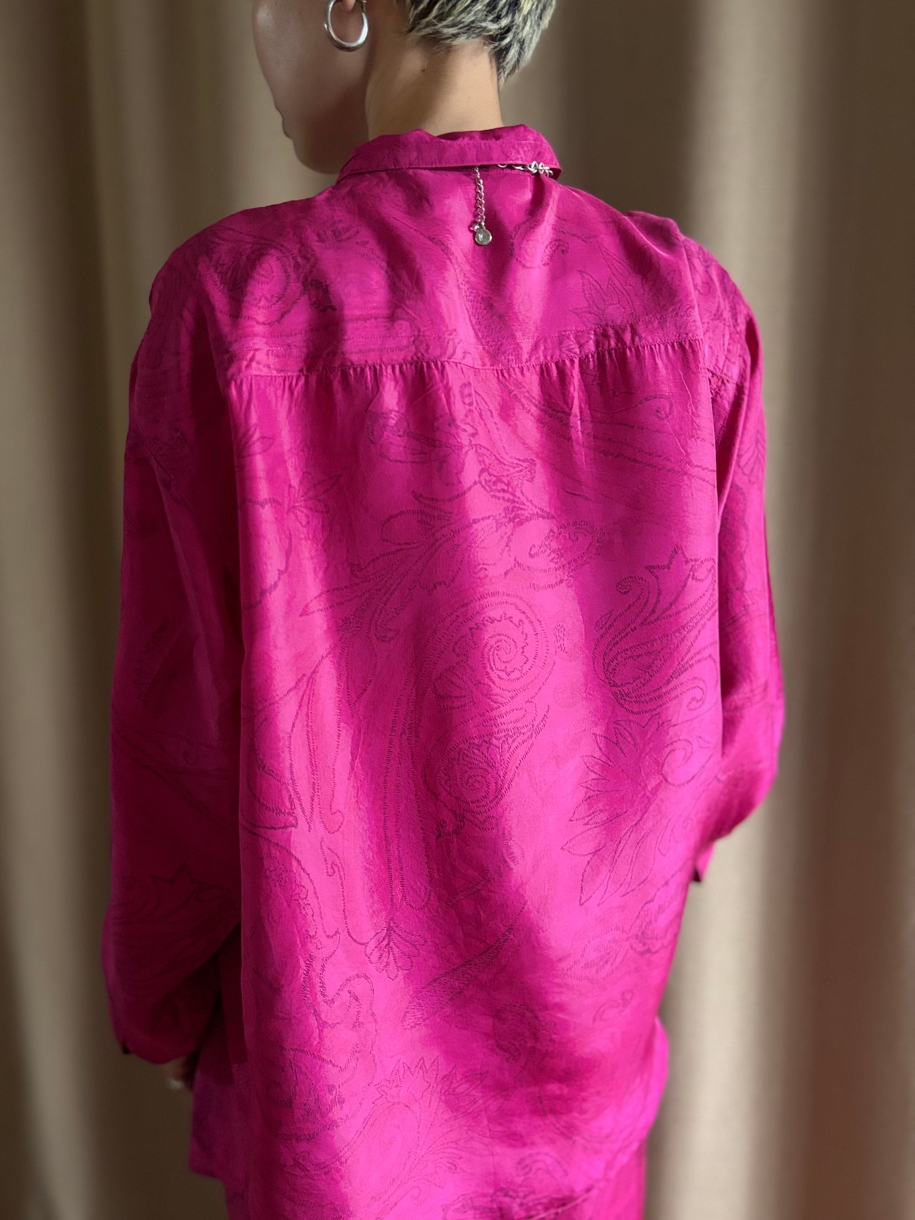DIANEGILMAN magenta silk set up-5032-10