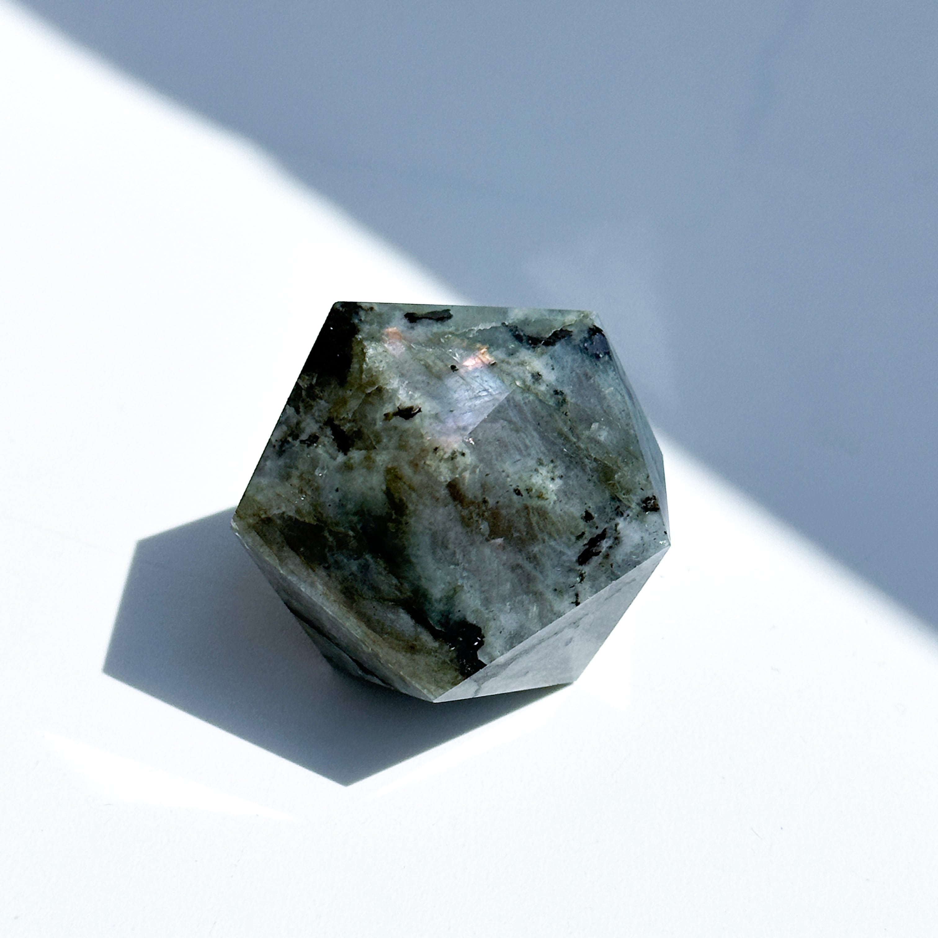 ラブラドライト 正二十面体 01◇ Labradorite ◇天然石・鉱物