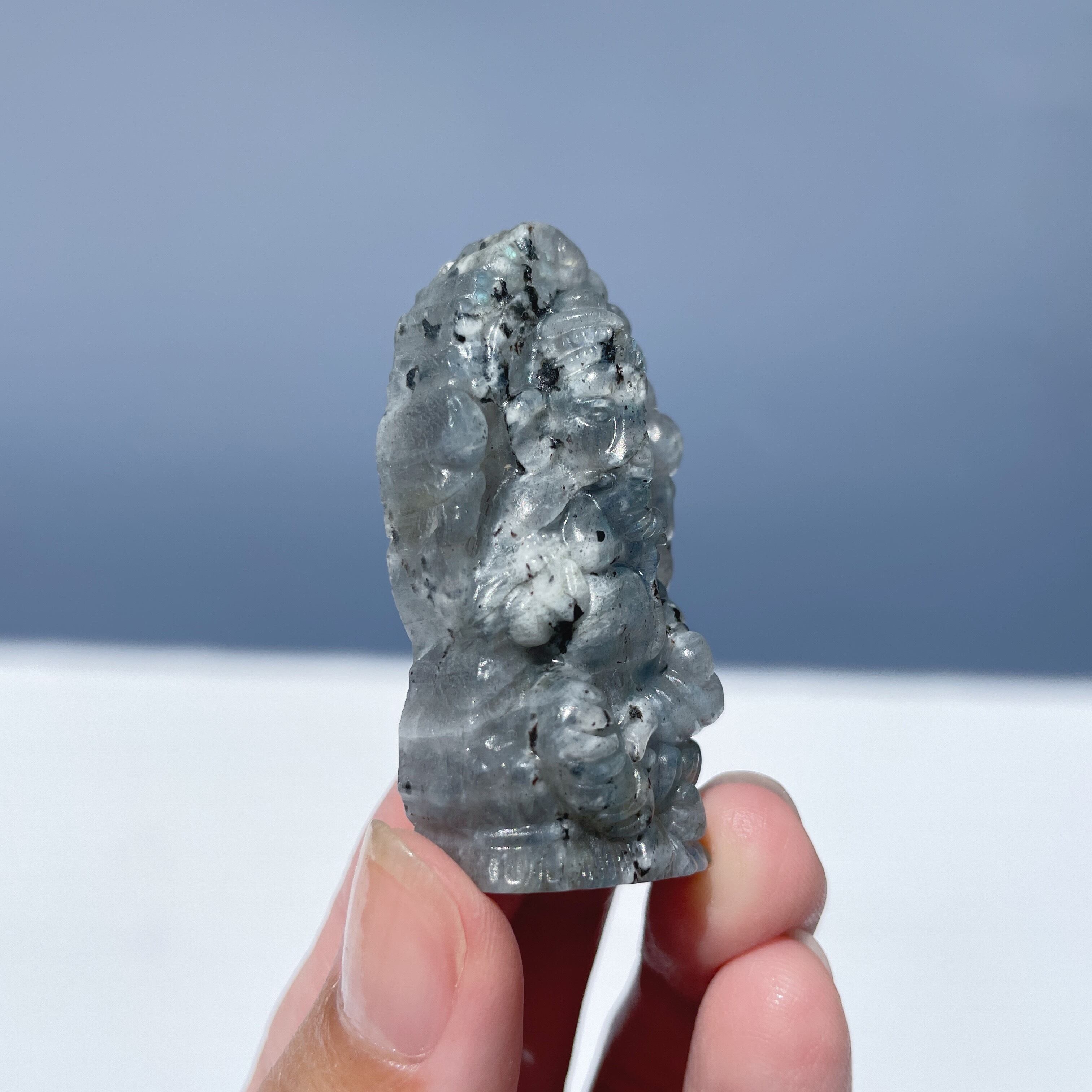 ラブラドライトガネーシャ02◇Labradorite Ganesha◇天然石・鉱物