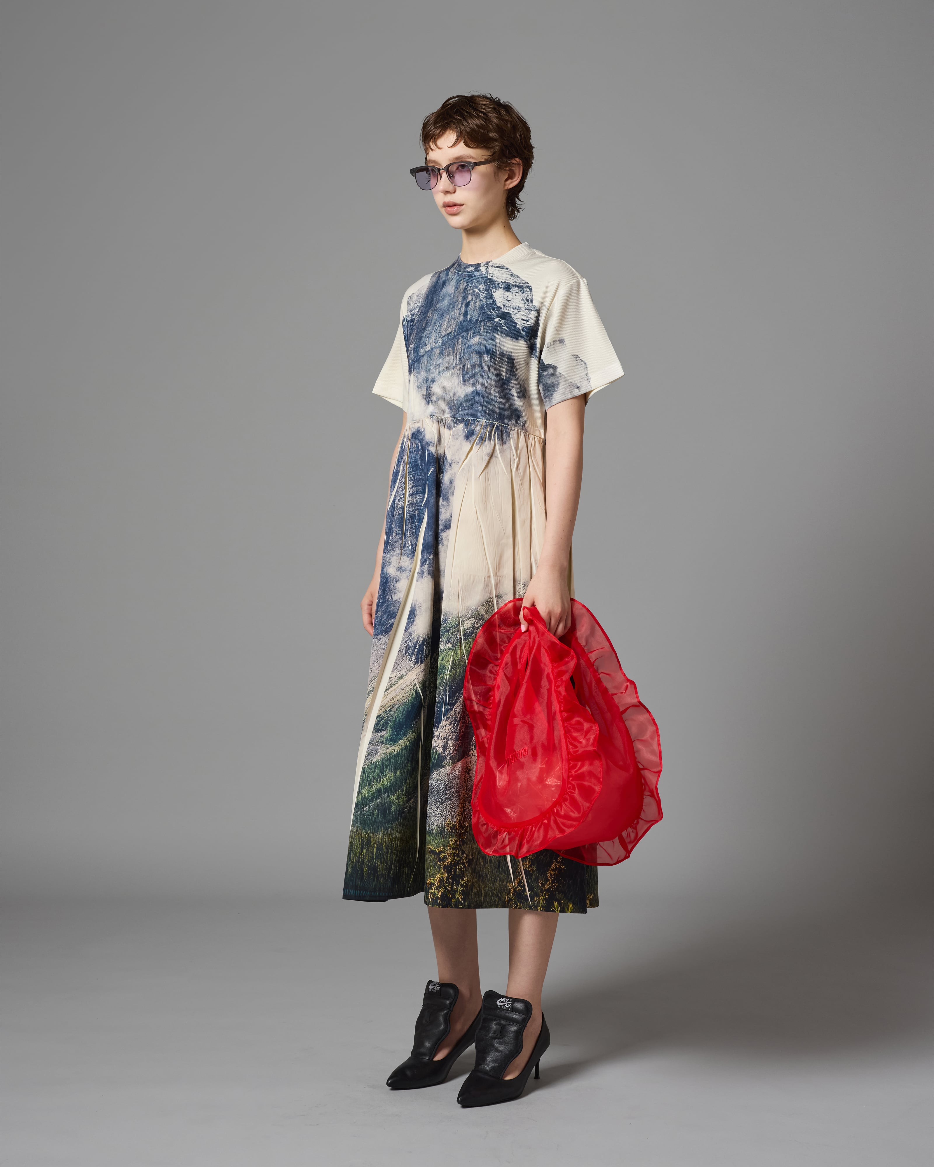 NON TOKYO ノントーキョー】 / DIRECT PRINT RIB ONE-PIECE ダイレクト