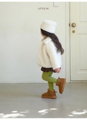 〖取寄〗韓国子供服 / 26winter / Little Hi / ビッグボア襟付きジャンパー / キッズ *XS~XL*