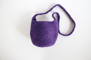 TOTE SHOULDER BAG　S　Purple / Gray Dot