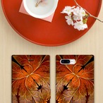 紅葉 - 和風 手帳型iPhoneケース