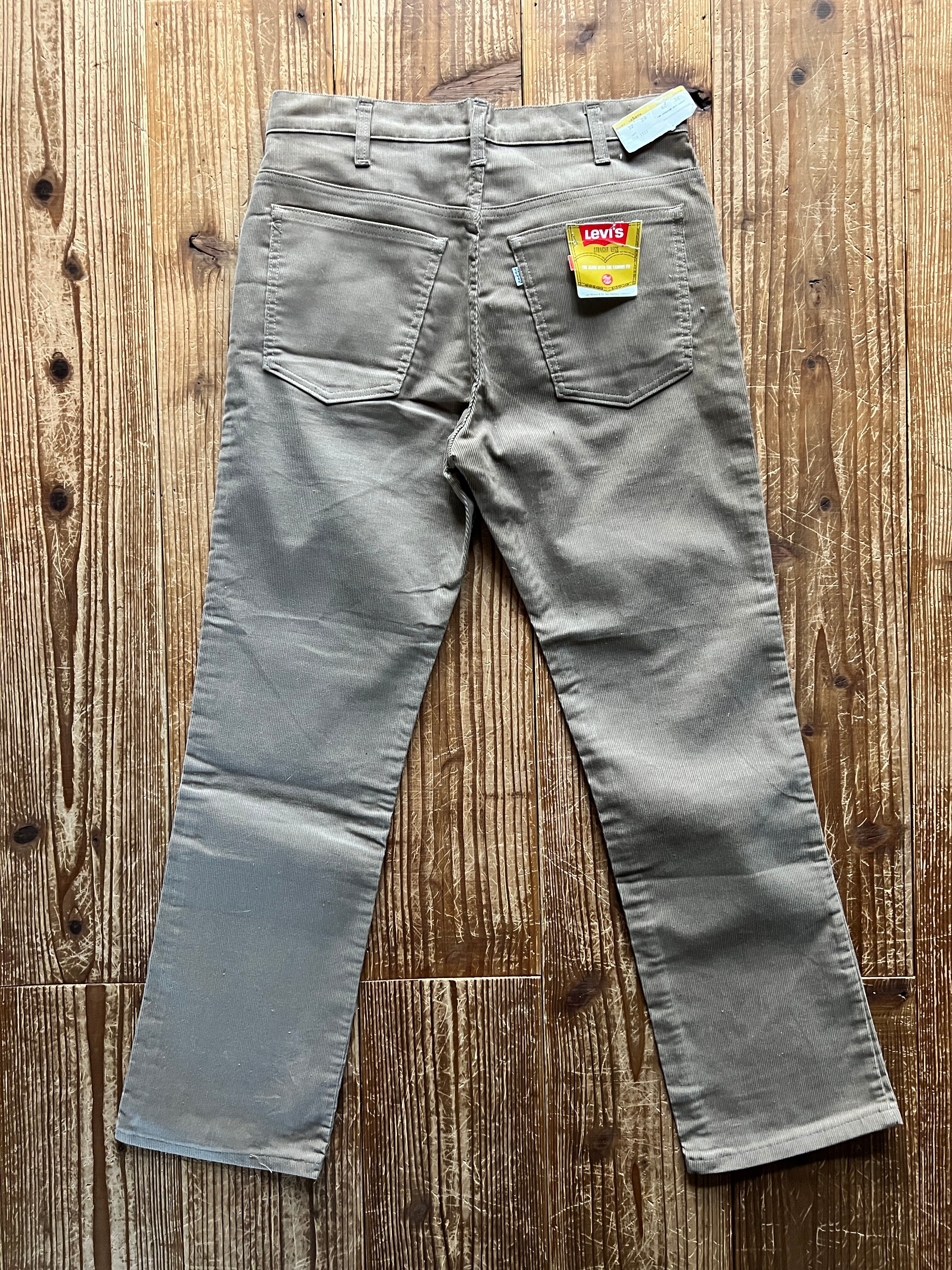 70's Levi's 519 コーデュロイパンツ ベージュ 表記(32x30) DEADSTOCK