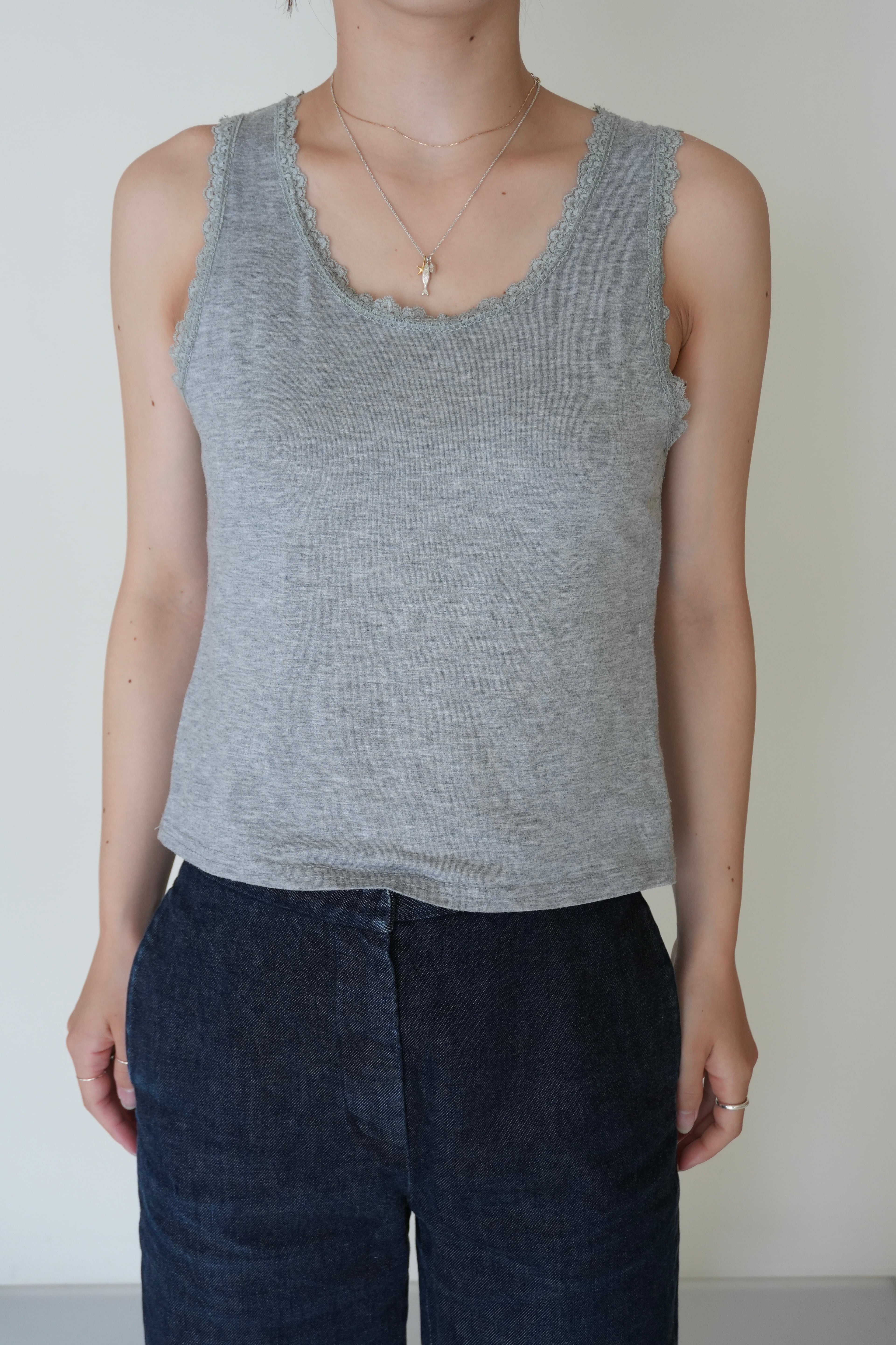 used lace tank top
