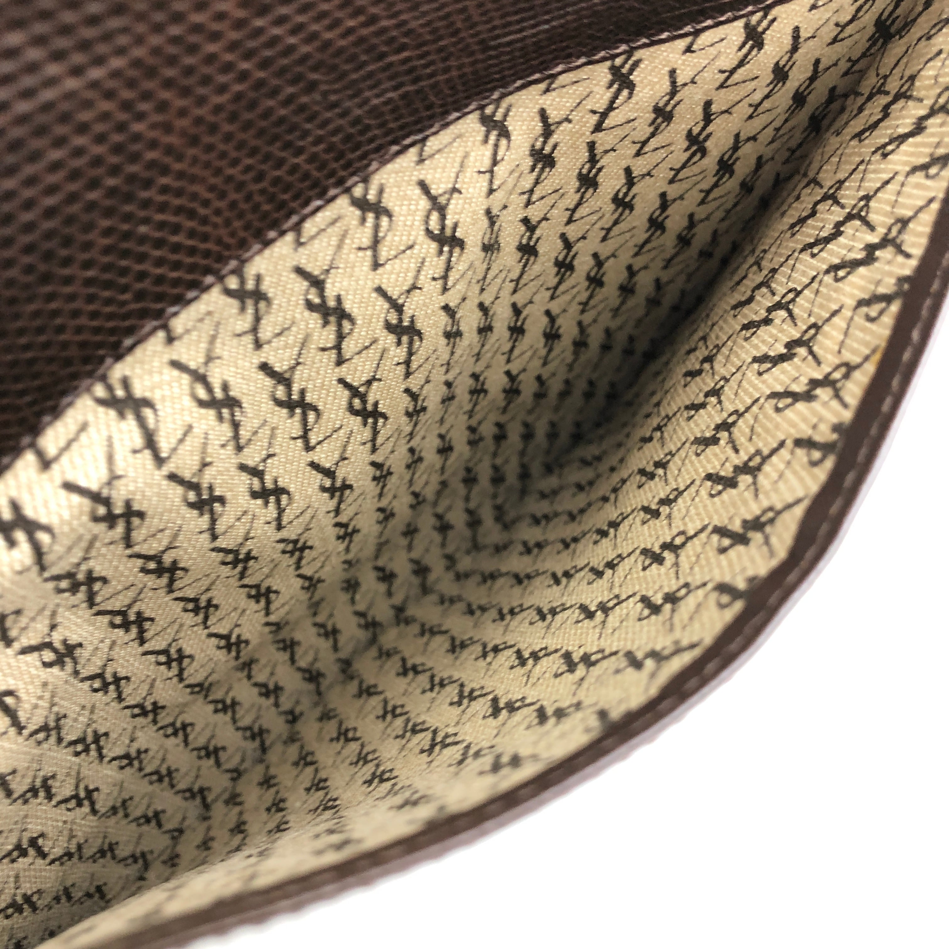 美品✨希少 Yves Saint Laurent ダークブラウン ハンドバッグ Yves Saint Laurent サンローラン バッグ レディース ベイビー