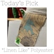 【Today's Pick】"Linen Like" Polyester【2024/02/16】
