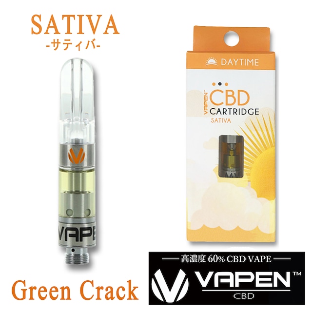 【高濃度】VAPEN - Green Crack (Sativa) CBD Cartridge
