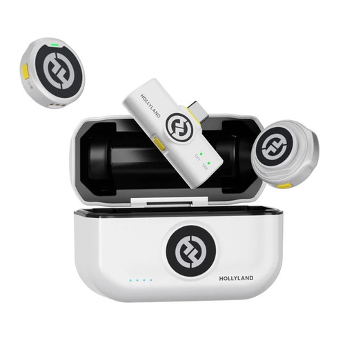 Hollyland ワイヤレスラベリアマイクロホンシステム Lark M2 Mobile USB-C Ver.(アイボリーホワイト)