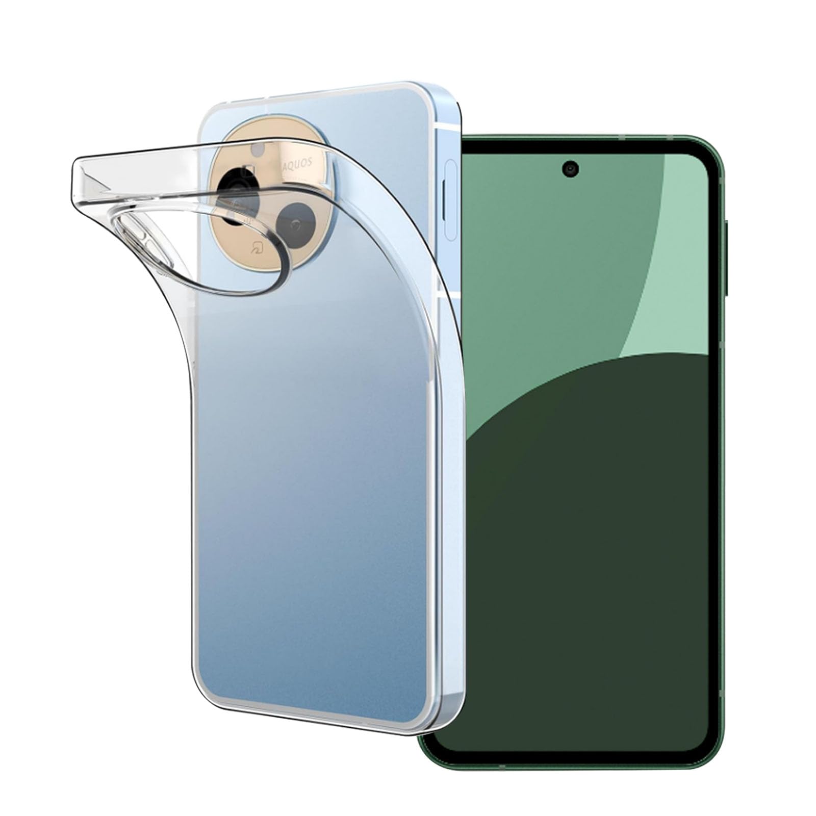 対応AQUOS sense9 SH53E / SHG14 / A405SH / SHM29ケースクリア 高透過率 耐衝撃 超薄型 軽量型 TPU素材を採用して全面保護カバー (クリア)
