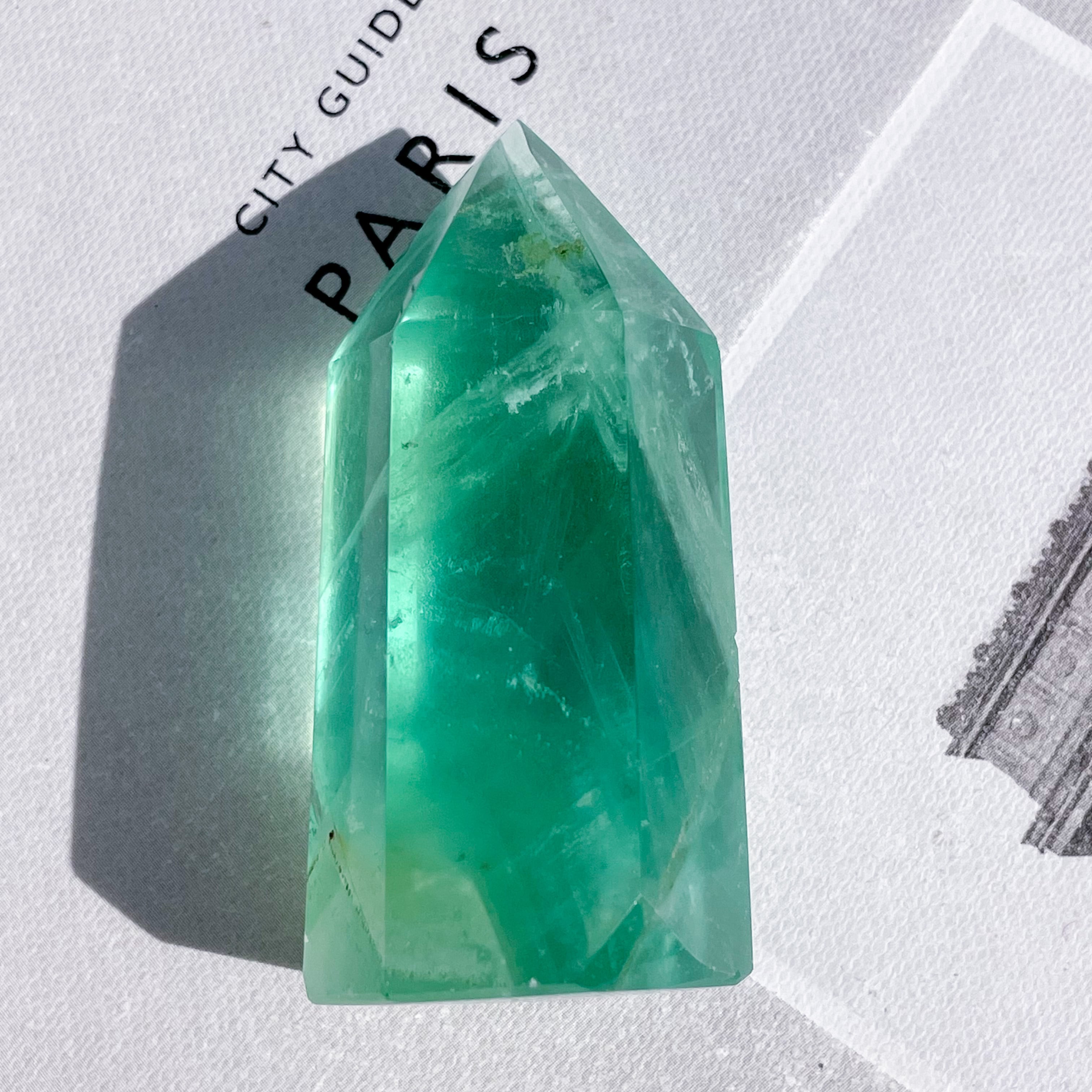 Gem Green Fluorite Tower 13 ✧ グリーンフローライト