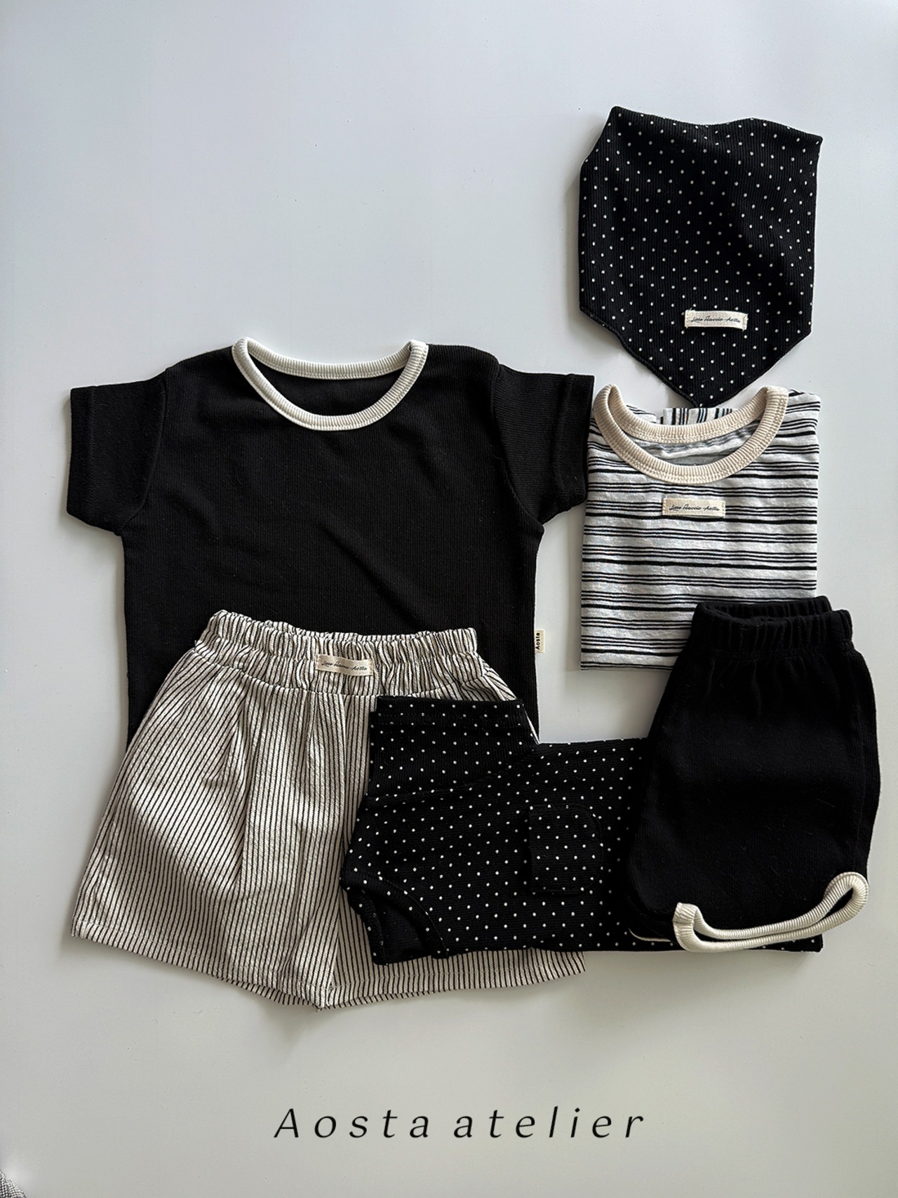【取寄/韓国直送】Aosta 26/SM リブ半袖Tシャツ｜夏服｜韓国子供服