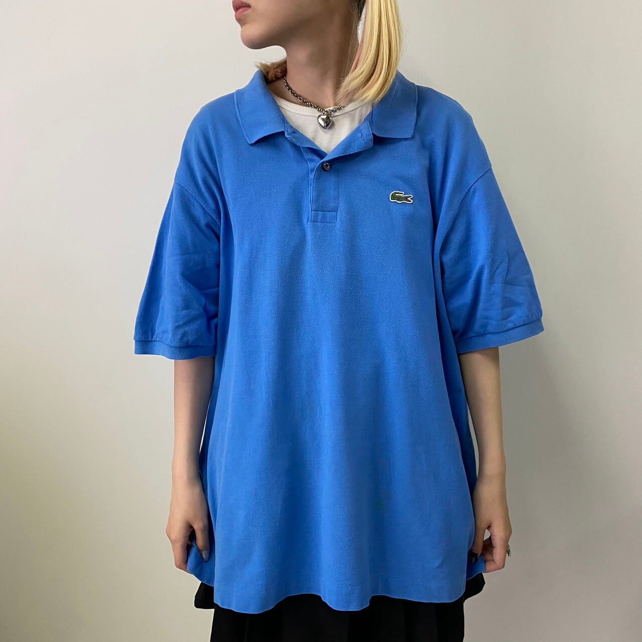 LACOSTE フレンチラコステ 鹿の子 ポロシャツ メンズ2XL相当 古着 ワン