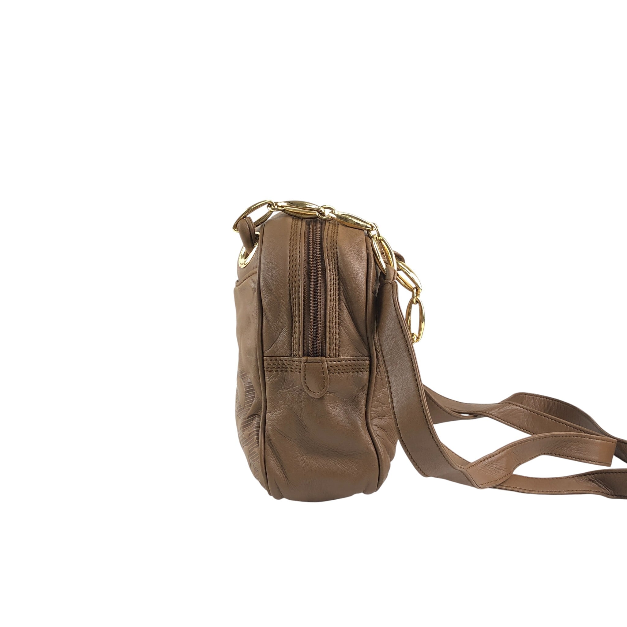 LOEWE ロエベ ショルダーバッグ ブラウン アナグラム ナッパレザー