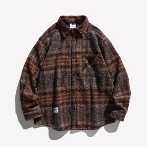 レトロチェックロングスリーブシャツ vi1617