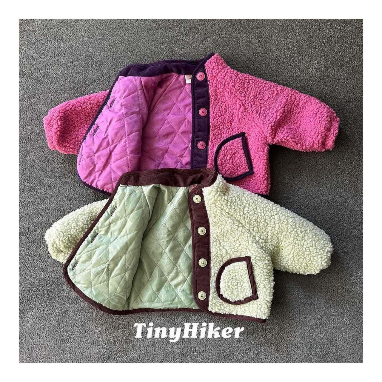 【取寄】Tiny Hiker ふわふわボアジャンパー｜冬服｜韓国子供服