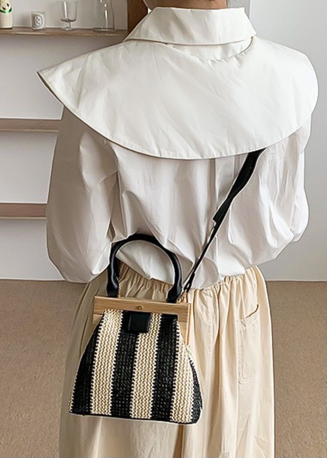 striped bag