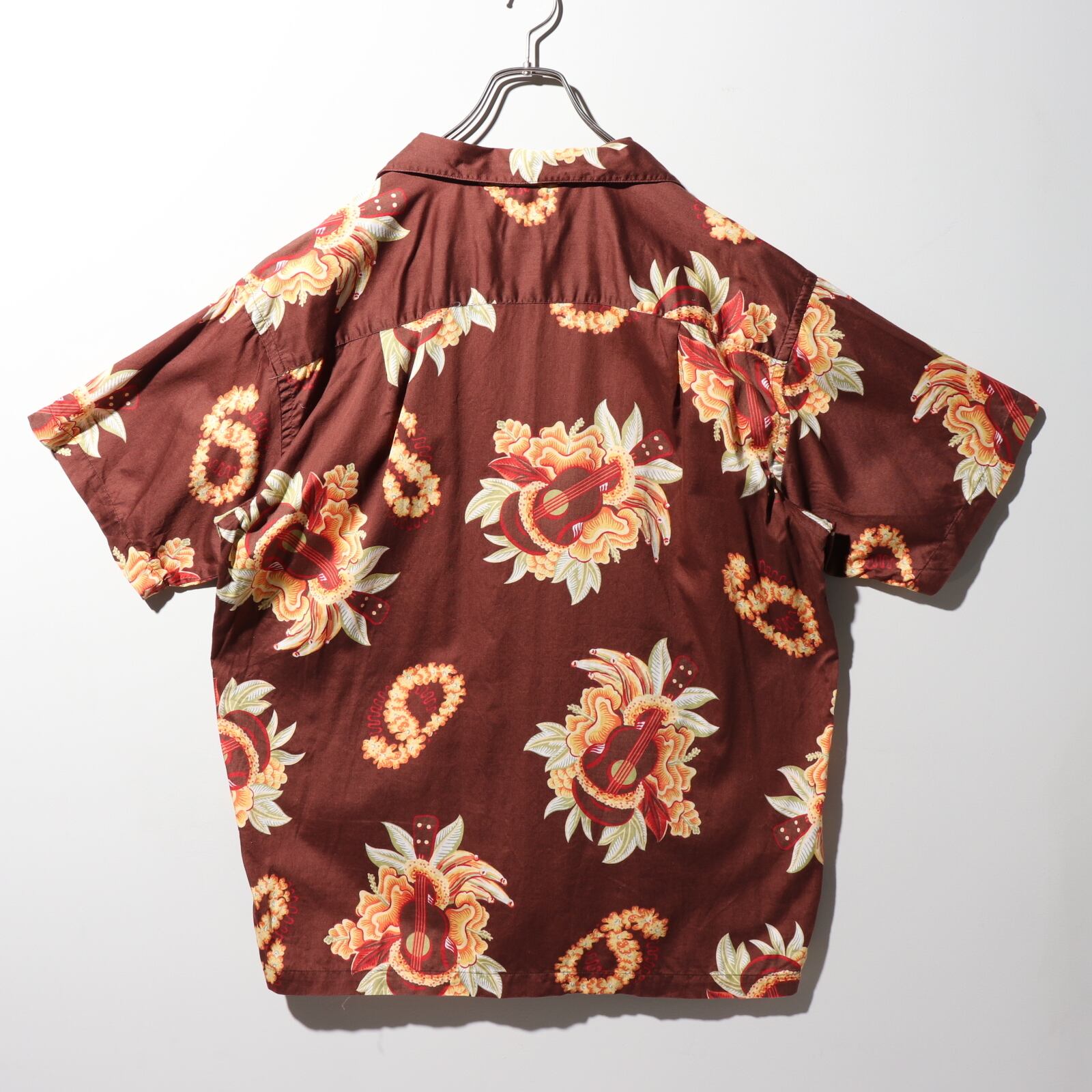 美品 L 03年 パタロハ ウクレレ patagonia アロハシャツ 茶色