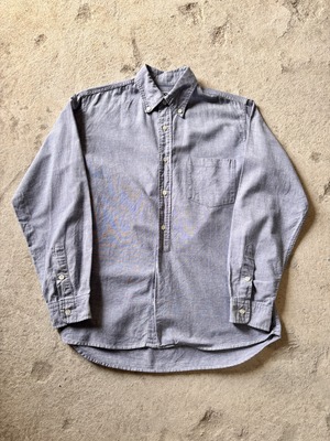 00s GOODENOUGH/BD L/S Shirt/S/ボタンダウンシャツ/長袖シャツ/スカイブル－/ロゴプリント/GDEH/グッドイナフ