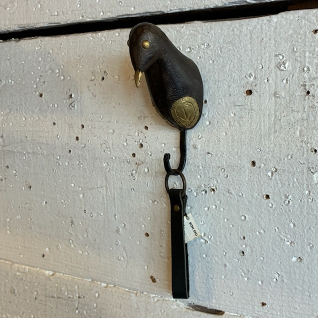 India Wood bird hook　インド　ウッドバードフック　全2色　アイボリー　ブラウン　DIY　収納　ハンギング　鉄物　壁掛け　ポールフック　ウォールフック