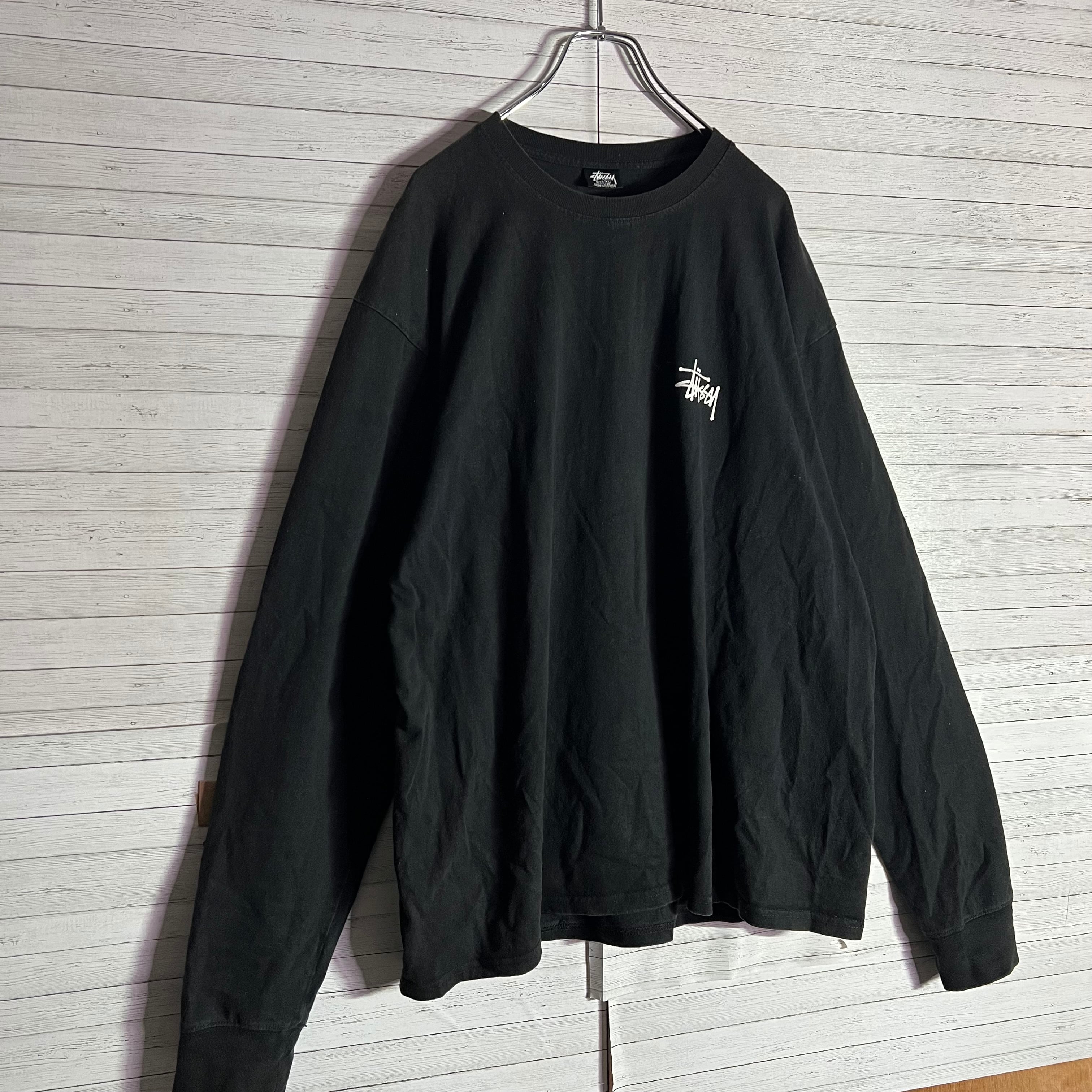 希少XLサイズ】ステューシー ビッグロゴ バックプリント ロンT 希少XLサイズ】ステューシー ビッグロゴ バックプリント ロンT