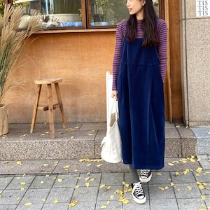 コーデュロイサロペットワンピース A00395