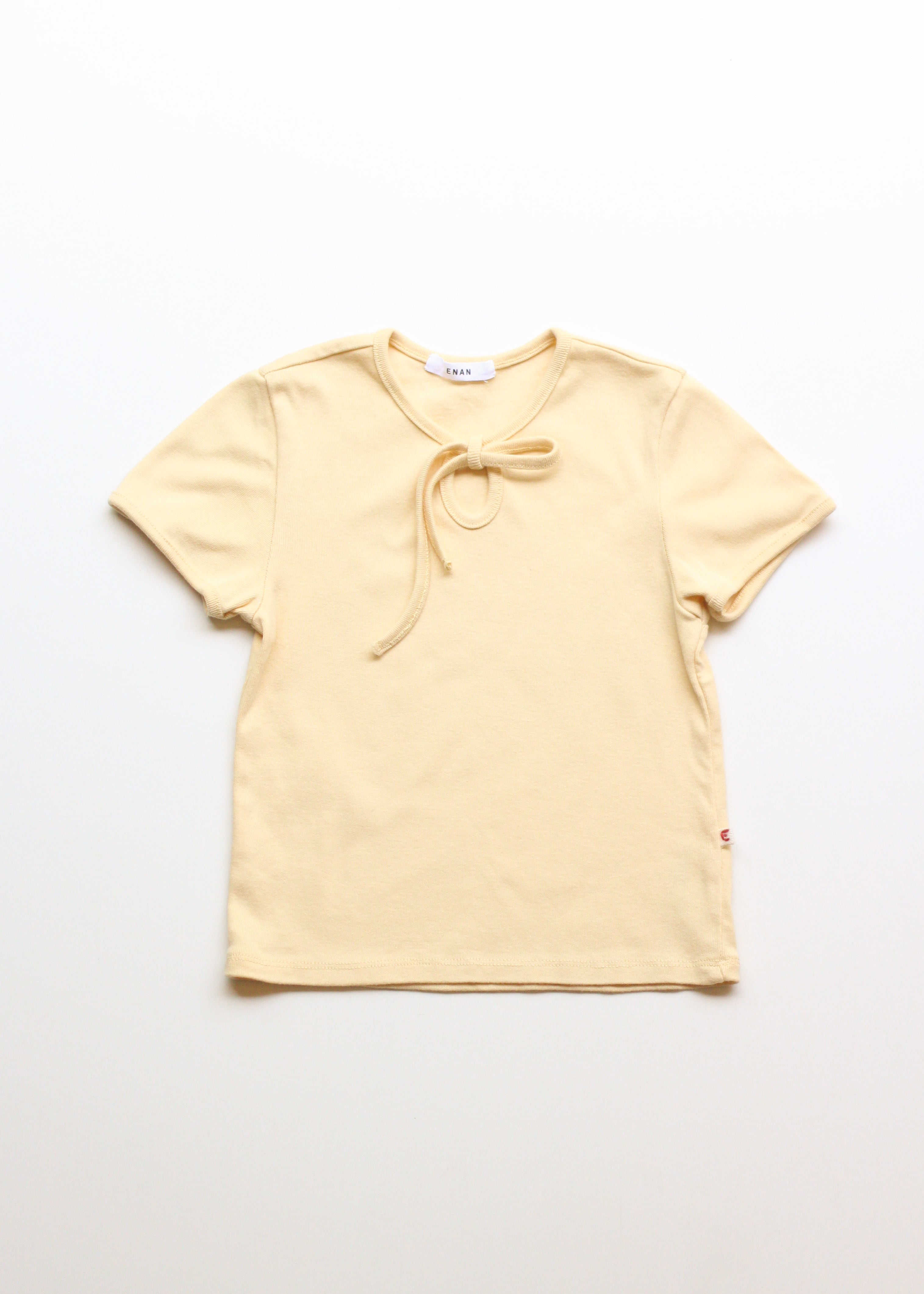 Cotton ribbon T-shirts