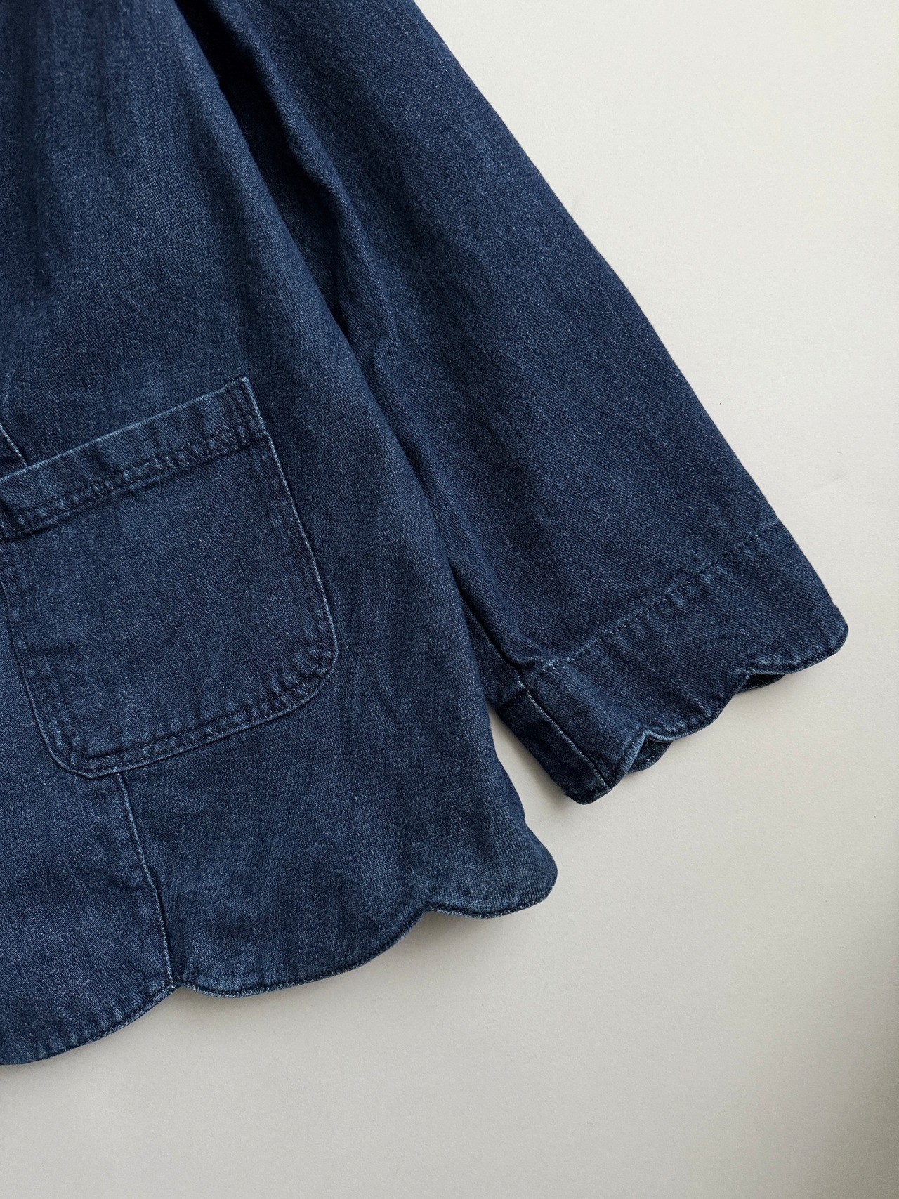 Scallop denim jacket - 11