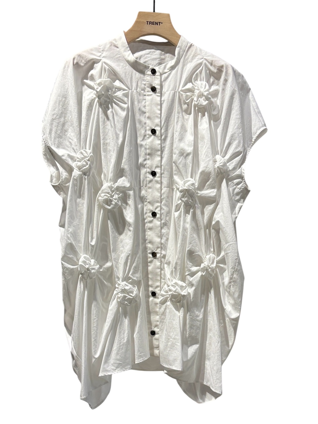 【25SS】ENFOLD エンフォルド / CIRCLE SHIRRING SHIRT / シャツ - 15