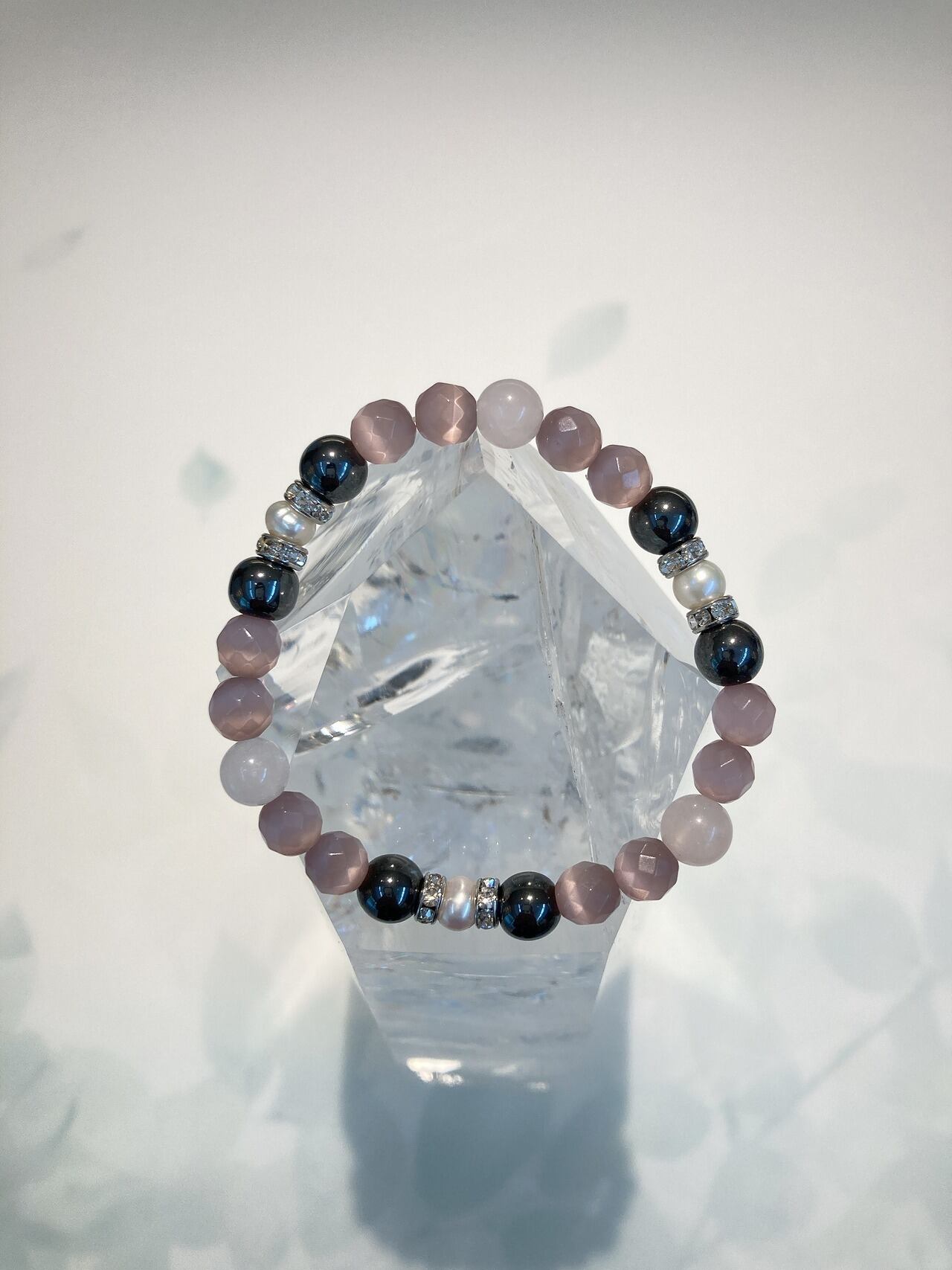 ローズクオーツ(和ごころ) 8mm 17cm =愛を求める人、美しさを求める人にピッタリ= 28-7-1