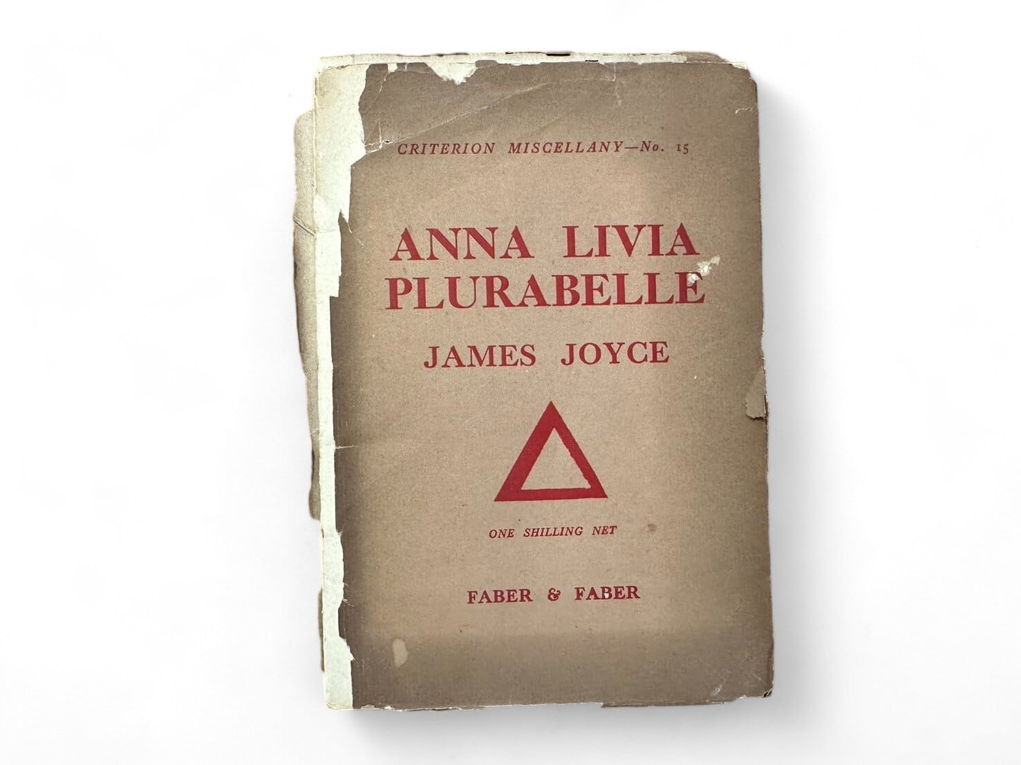 【SL207】【FIRST EDITION】【THIRD IMPRESSION】ANNA LIVIA PLURABELLE. Criterion Miscellany -No.15 / James Joyce