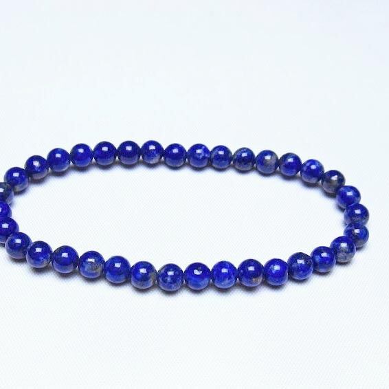 ラピスラズリ ブレスレット 5mm 一点物 メール便可 [M便 1/10] 111-48283