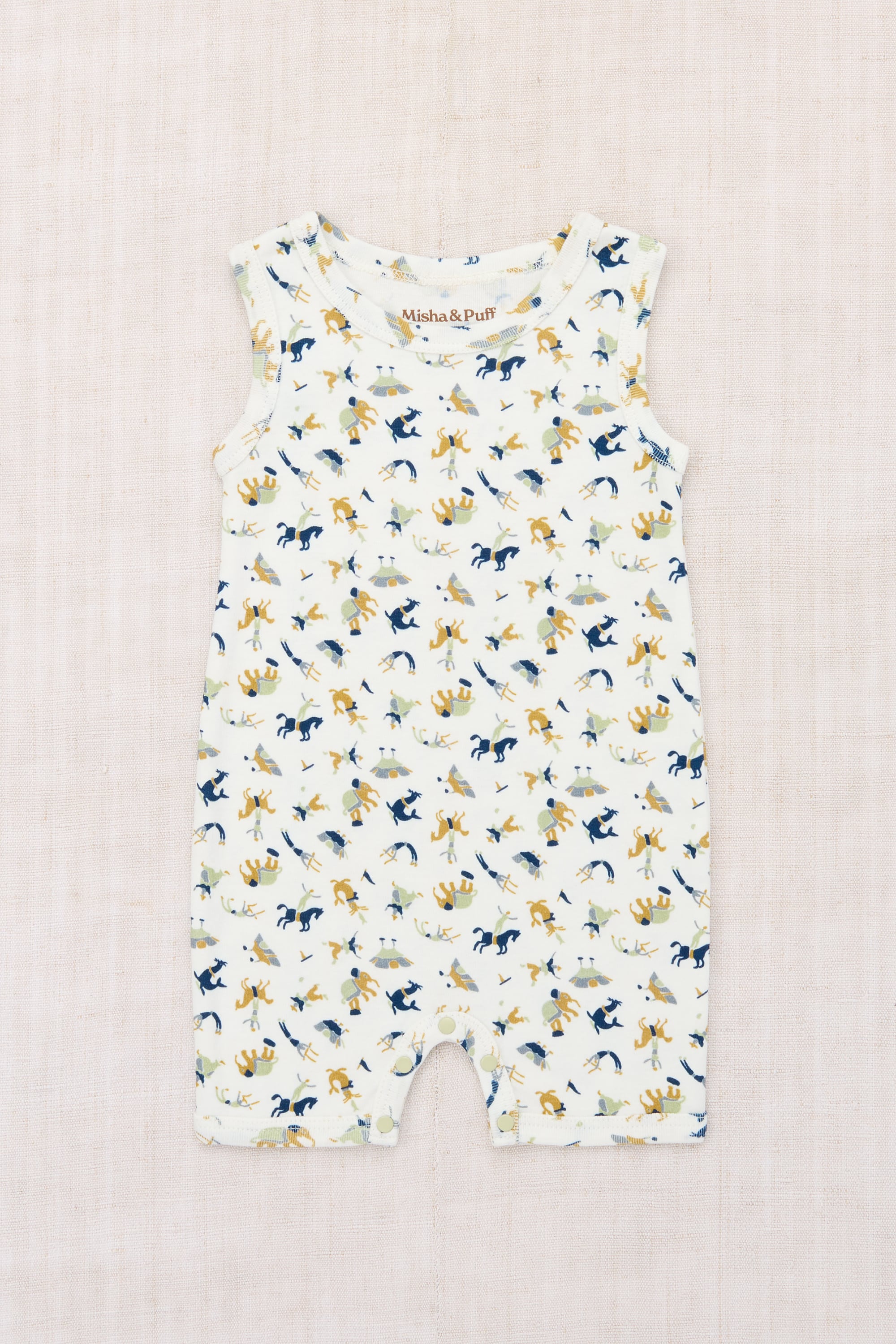 Misha&Puff 26SS 〉 BABY TANK ROMPER / MARZIPAN CIRCUS | 世界の子供