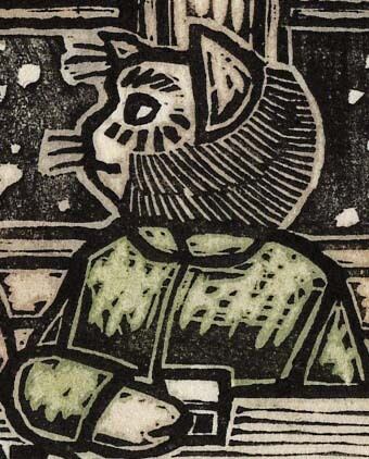 木版画「雪の晩」版画家・漫画家／藤宮史のオリジナル版画 | 藤宮史