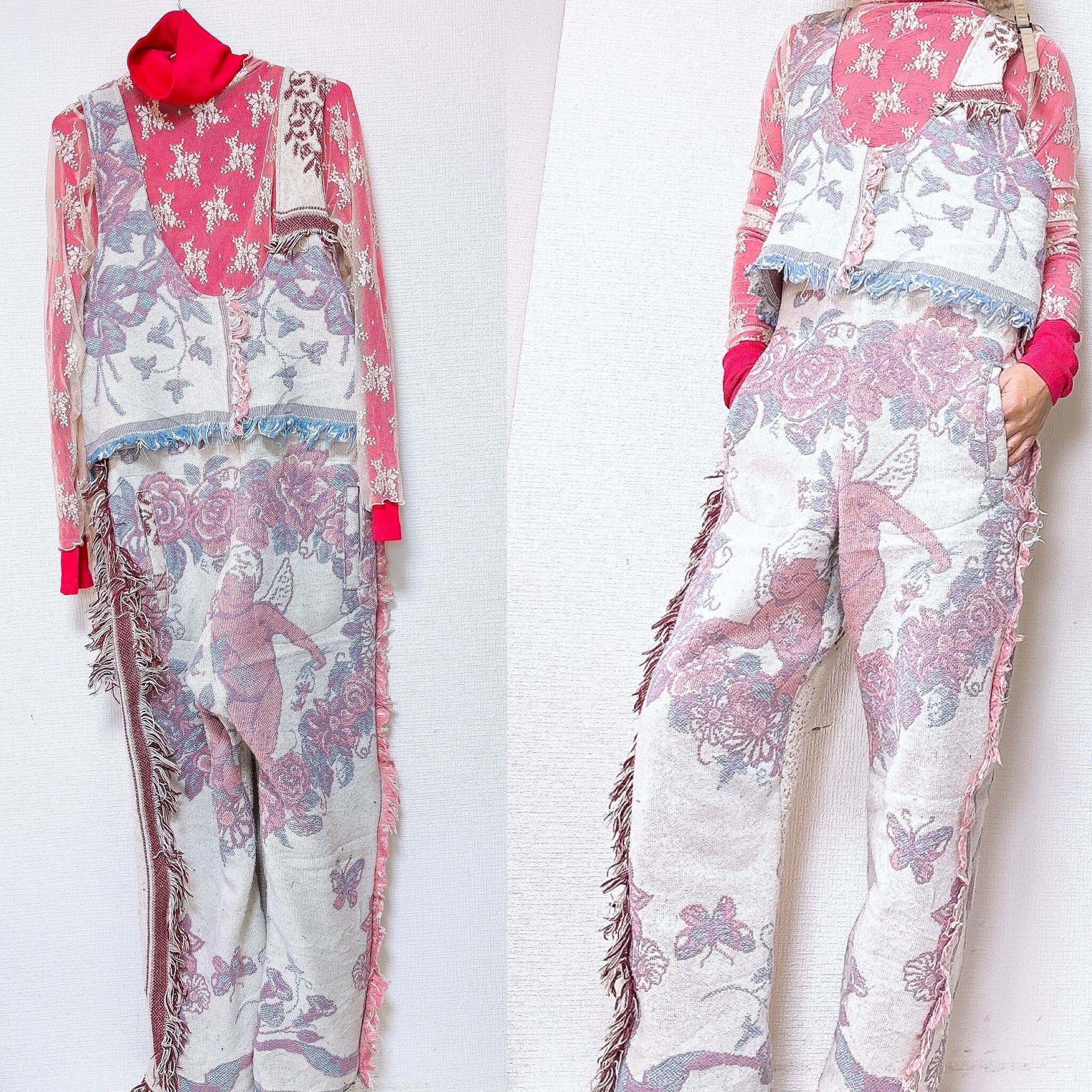 vintage rug overalls