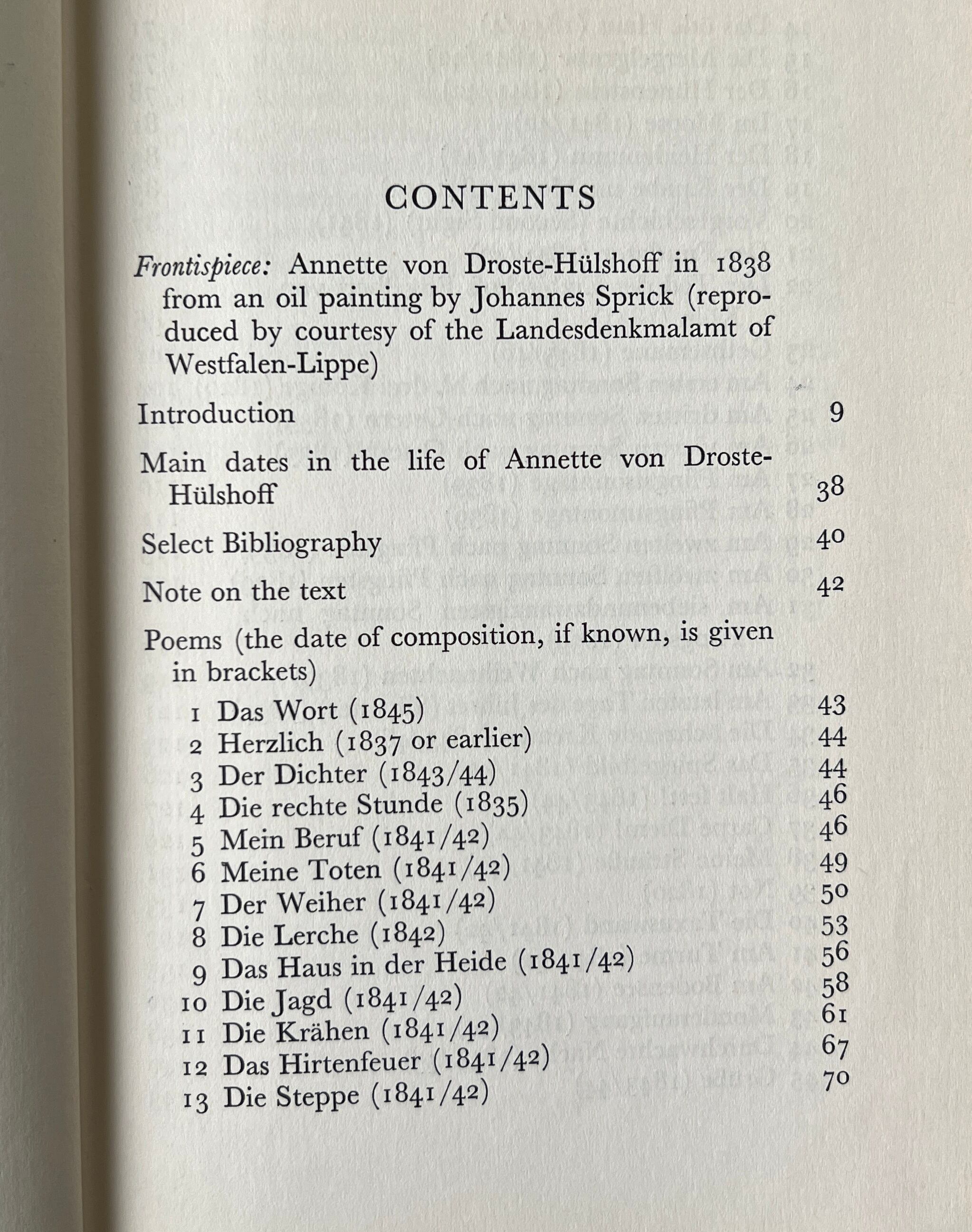 Annette von Droste-Huelshoff: Poems <Clarendon German Series> Oxford University Press