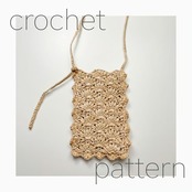 [Pattern] 松編みのスマートフォンバッグ