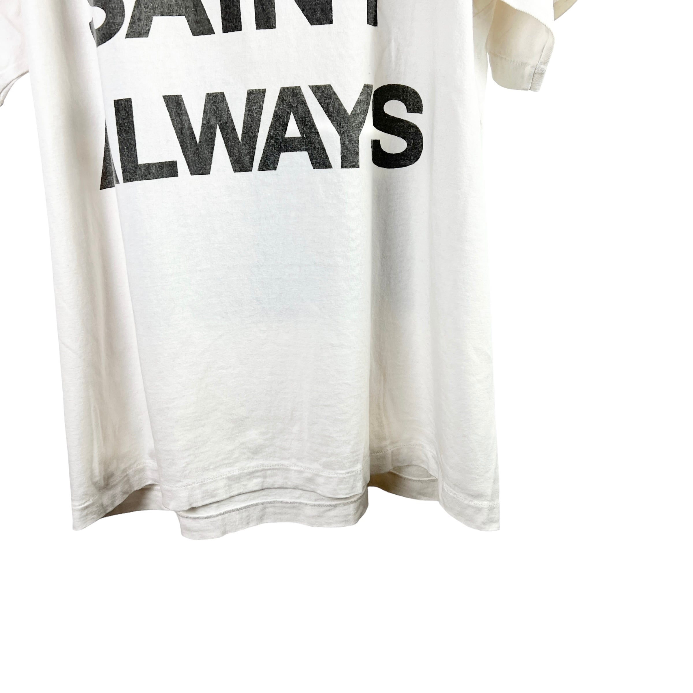 トップス SAINT MICHAEL HATE SAINT Print T-Shirts Saint Michael(セントマイケル) HATE SAINT SHEEP T Shirt (white