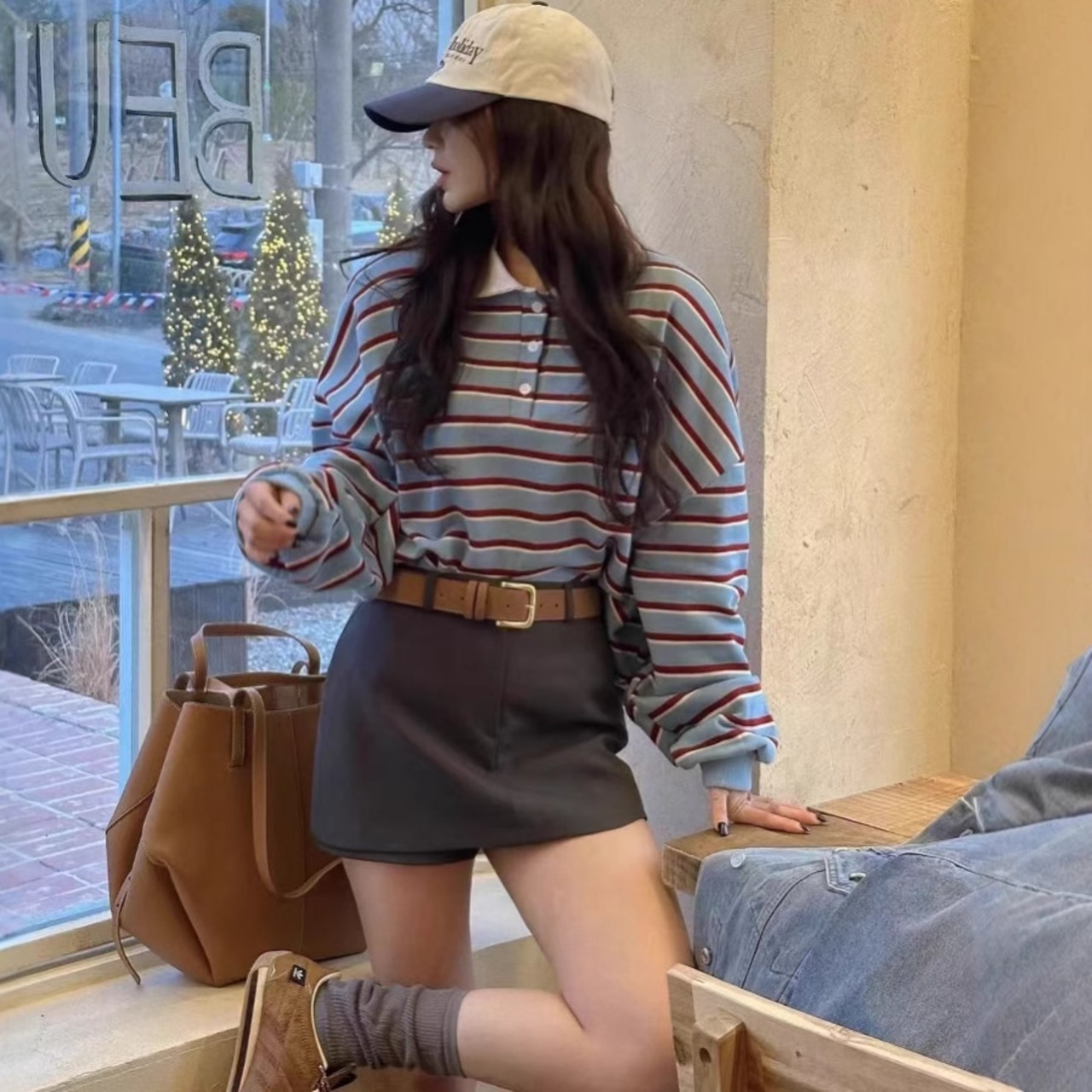 ゆるシルエットボーダーPOLO