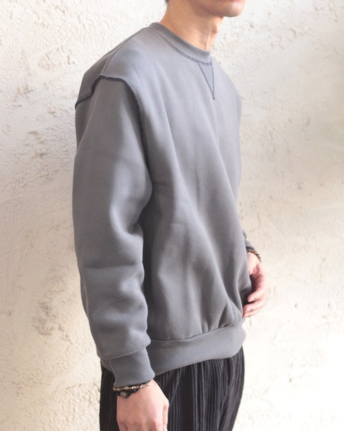 【n'OrLABEL】裏起毛配色ステッチスウェット　(251103)