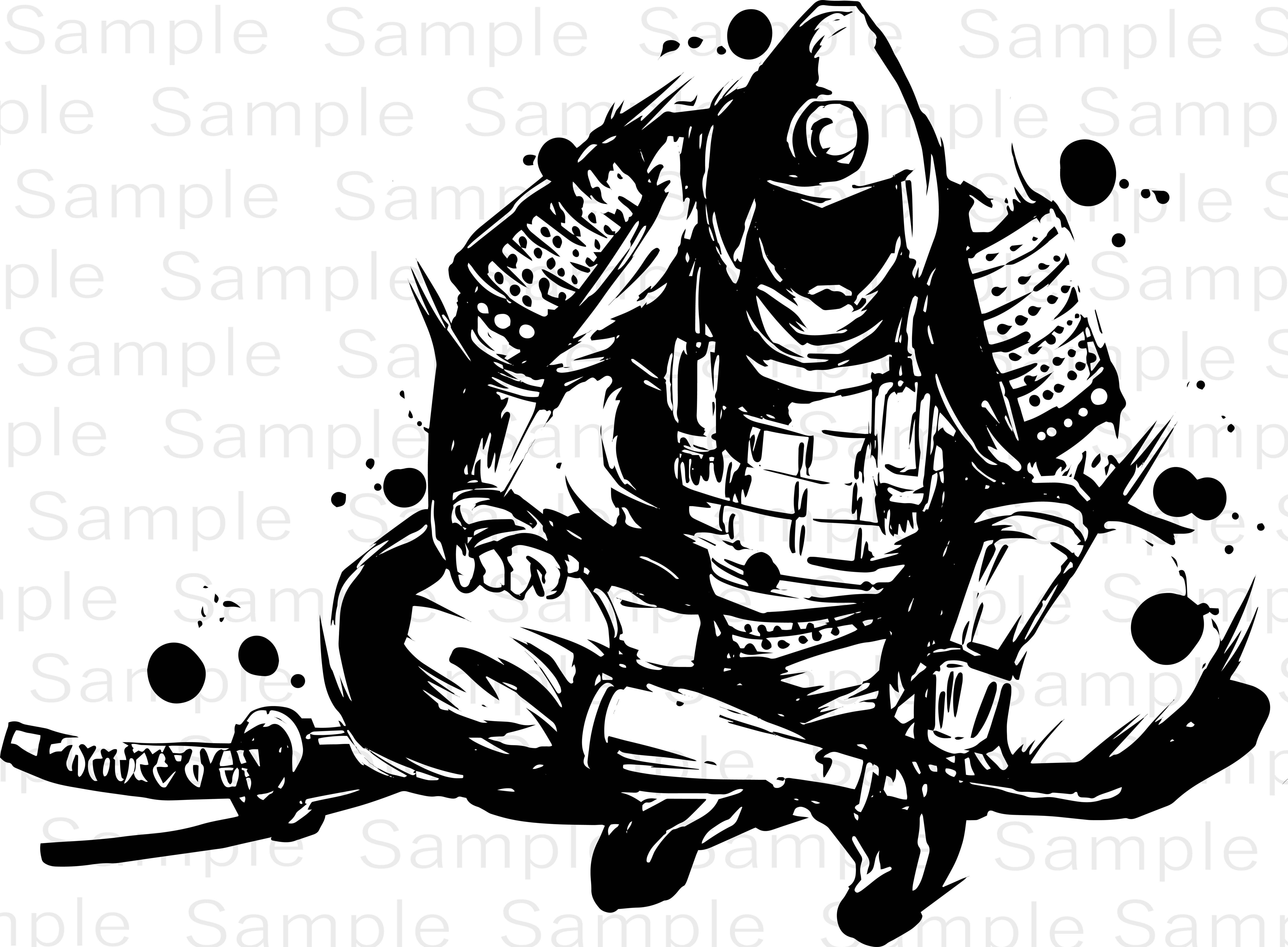 オリジナル　侍(鉛筆画) オリジナル 侍(鉛筆画) オリジナル 侍(鉛筆画) Samurai in pencil