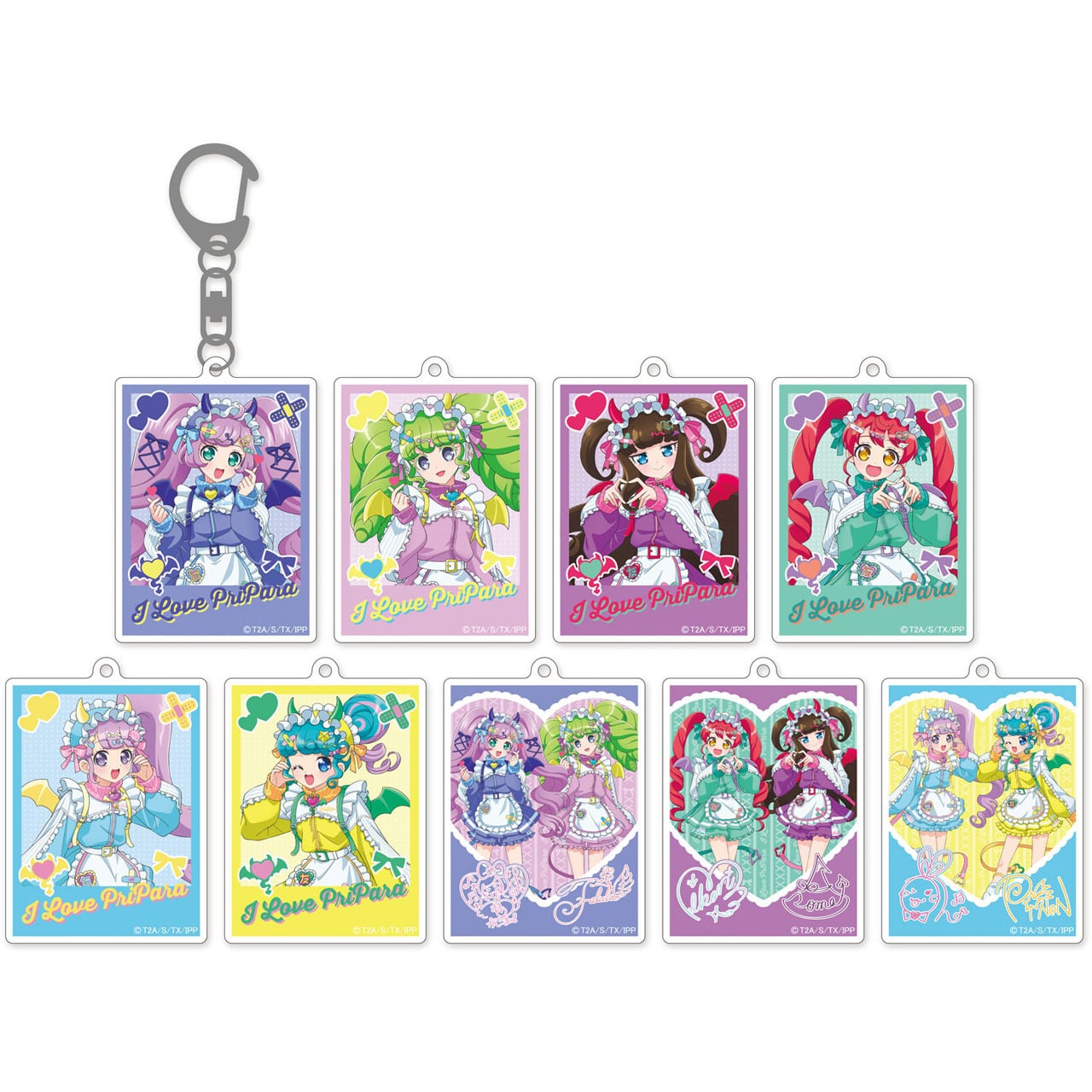 ハートデビパ202510 アクリルキーホルダー全9種（トレーディング