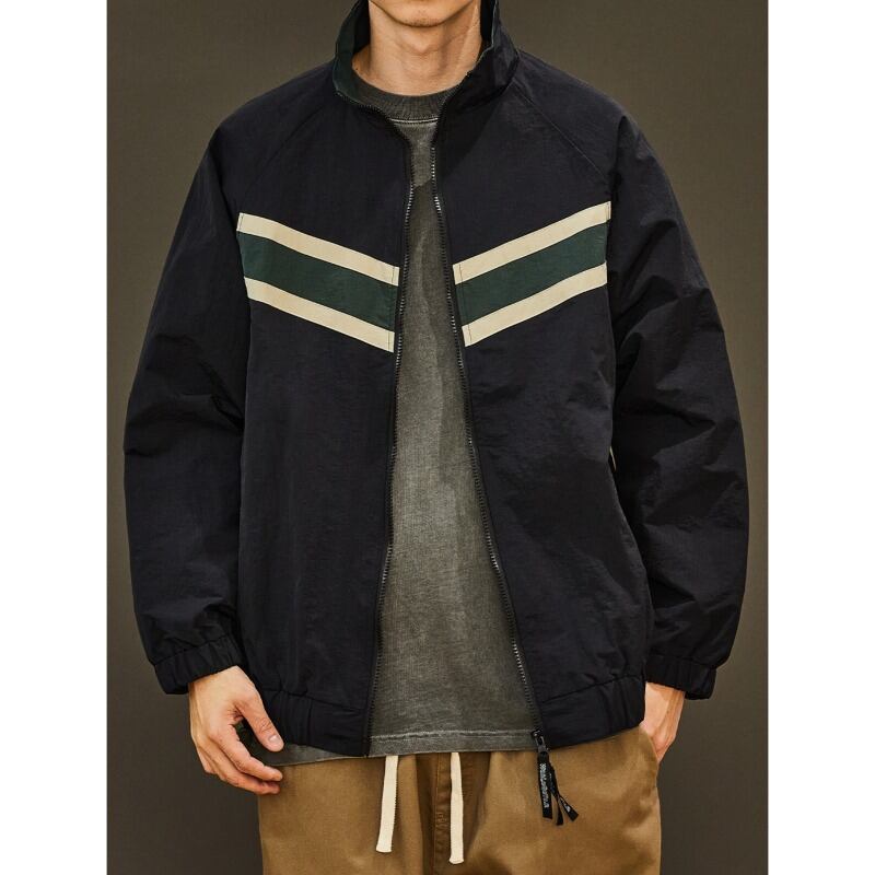 ラインアクセントジッパーブルゾン C10780