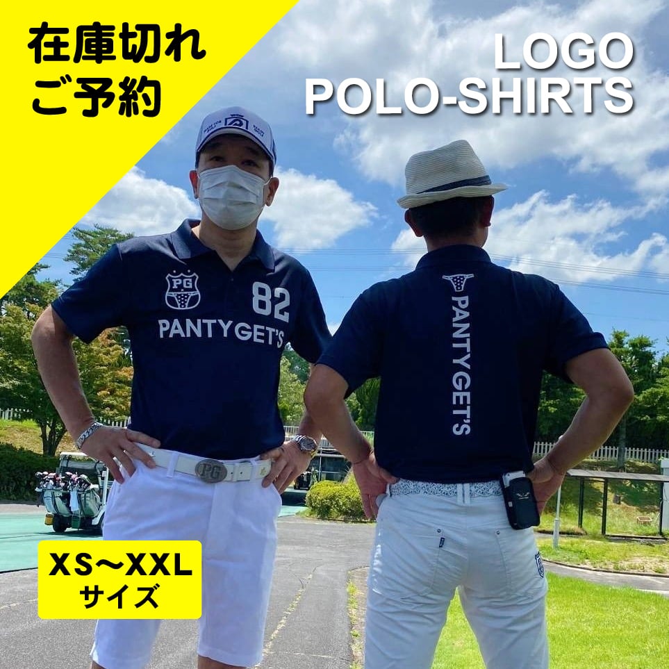 在庫切れご予約注文：超人気！【縦長ロゴ】ゴルフ 半袖ドライ