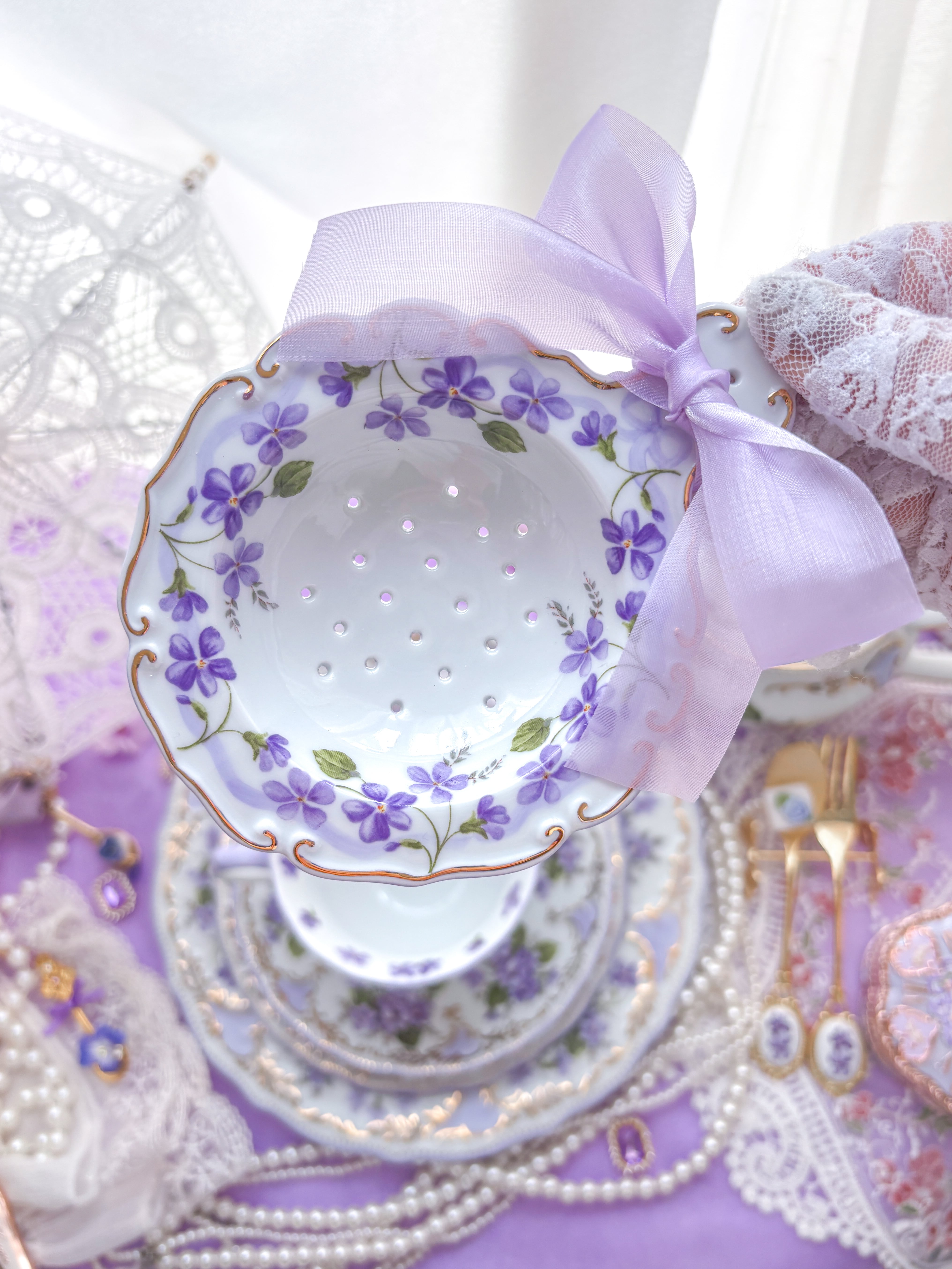 Le Ruban de Violette ～すみれの花冠ティーストレーナー〜 | Blanche